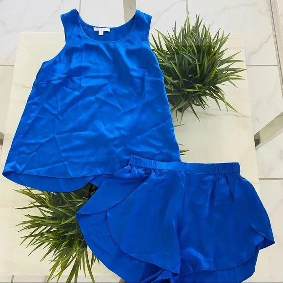 Lunya Washable Silk Set shorts tank pajama - Picture 1 of 5